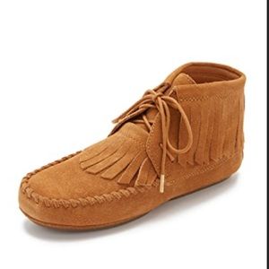 Yosi Samra Suede Moccasin Boots 10